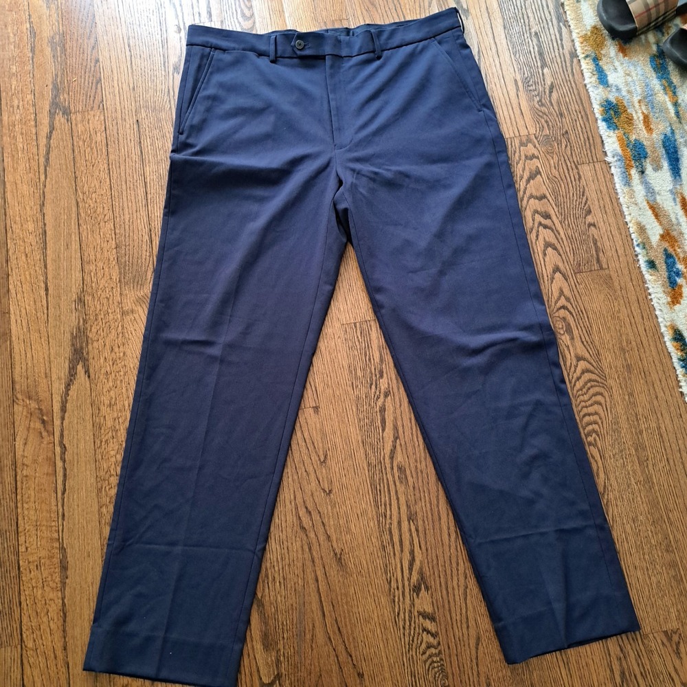Nautica Mens GAFF Dress Pants Navy Blue W38 44R NA00274 Stretch Trousers NEW